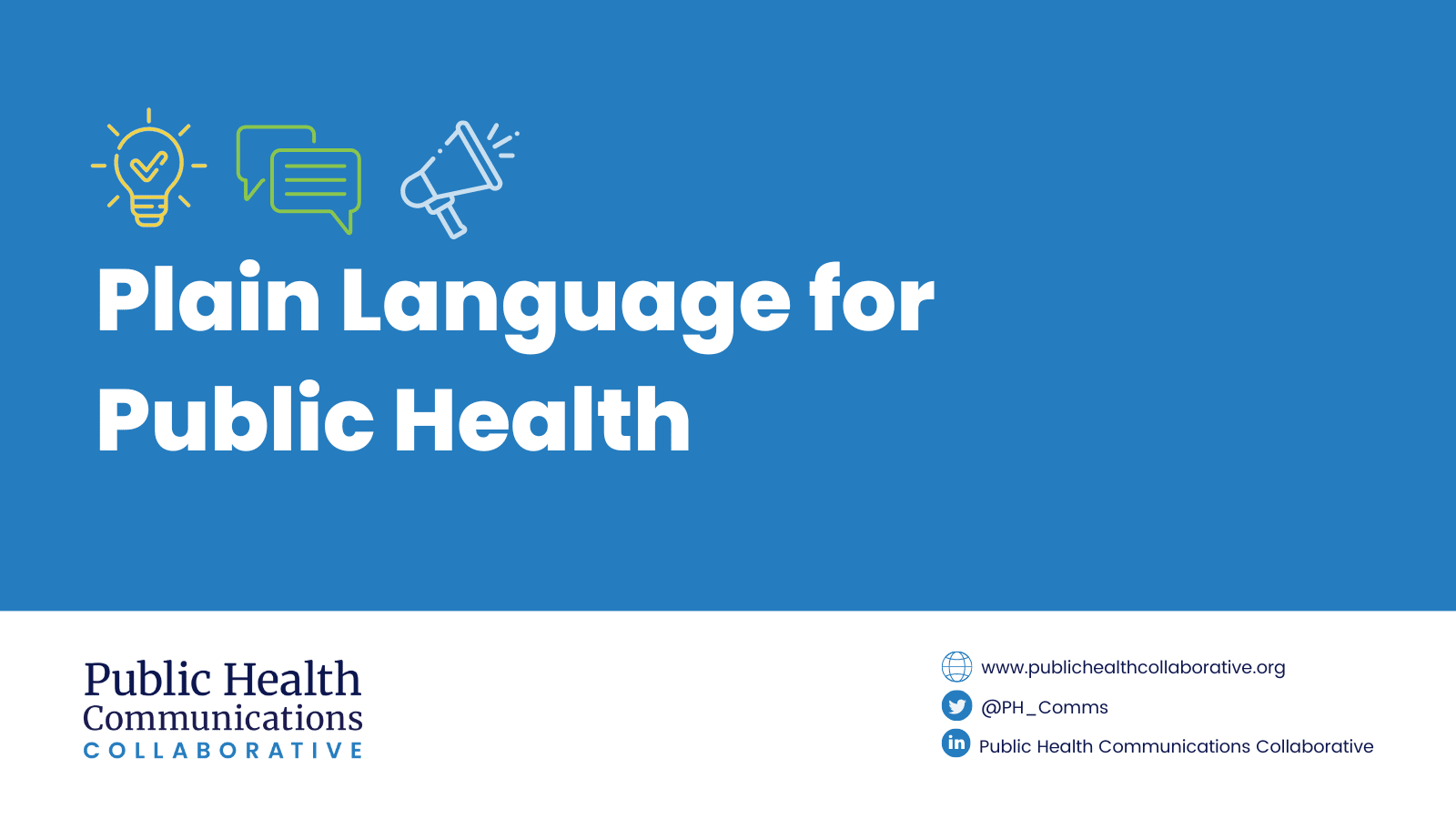 Read more about the article Communications Tool: Plain Language for Public Health