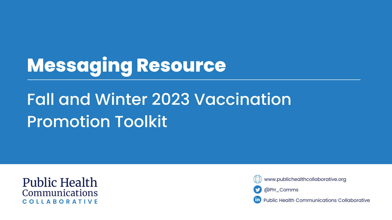 Read more about the article Toolkit: Fall and Winter 2023 Vaccination Promotion