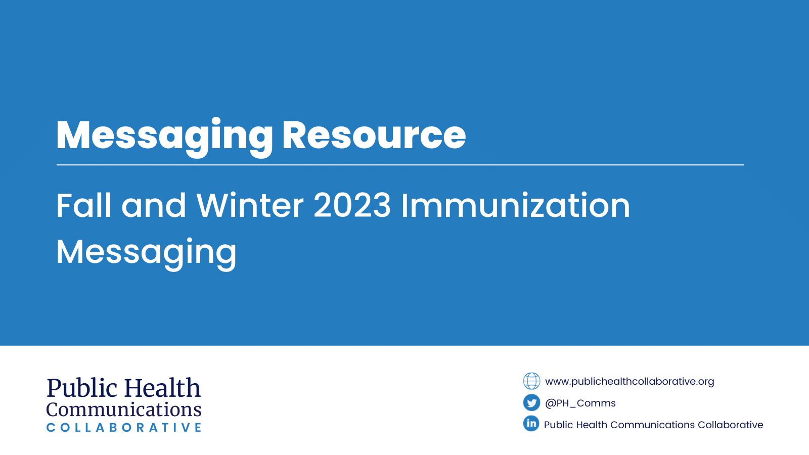Read more about the article Messaging: Fall and Winter 2023 Immunizations