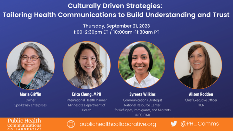 Collaborative Health Communication Strategies for Developing Culturally Driven Public Health ...